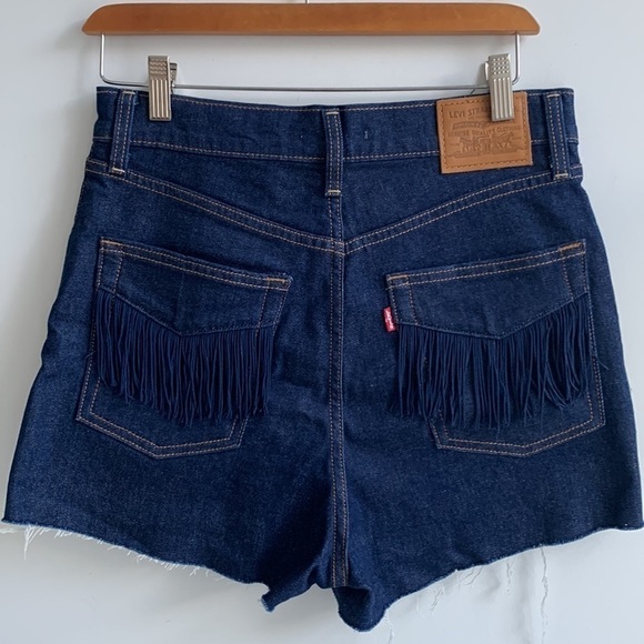 Levi's ribcage no mans land short in indigo dark blue, size 30 - Picture 5 of 14